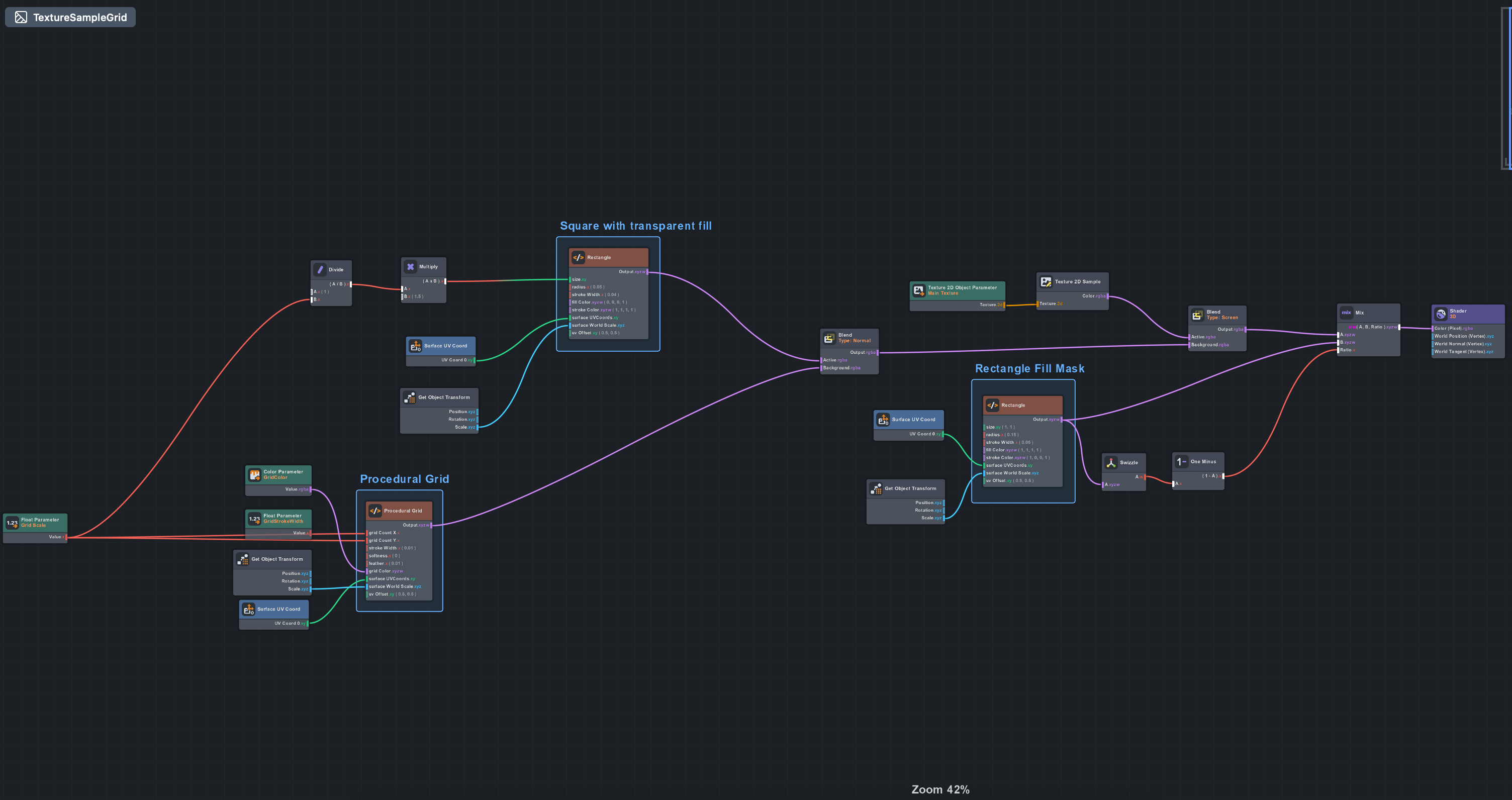 Texture Grid Material Editor